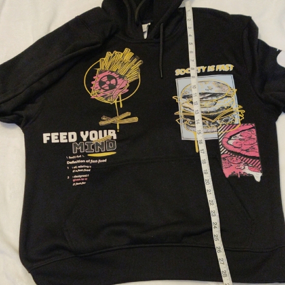 Black Graphic Sweater with Animated Character Design - Picture 12 of 14